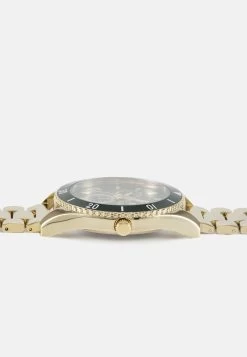 Pier One Unisex - Montre - Gold-Coloured/Green -Pier One Boutique 07c3b40d62da402687b89a45e2e07eaa