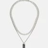 Pier One 2 Pack - Collier - Silver-Coloured -Pier One Boutique 10f41ce0c1944510a6e66259a8f1d8af