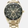 Pier One Unisex - Montre - Gold-Coloured/Green -Pier One Boutique 1156820157844b55ac199bd98e887062