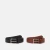 Pier One 2 Pack - Ceinture - Brown/Black -Pier One Boutique 3460666fa3784f91aa1eb7fe7aadcc06