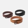 Pier One 3 Pack Unisex - Ceinture - Black/Brown/Cognac -Pier One Boutique 42b03ec1f8144058b2682837f1279b7f