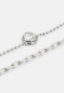 Pier One Unisex 2 Pack - Collier - Silver-Coloured -Pier One Boutique 481f26665f68431c9a9b36d3328e973c