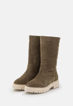 Pier One Leather Winter Boot - Bottes - Khaki -Pier One Boutique 4be019c35c4c45beb144eb4aa53e93e8