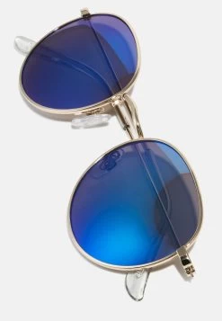 Pier One Unisex - Lunettes De Soleil - Gold-Coloured/Blue -Pier One Boutique 58667f5b91e7429a83a0090b1de6725c