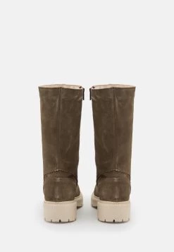 Pier One Leather Winter Boot - Bottes - Khaki -Pier One Boutique 60e648fddcec4a66a5792e11ab31f968