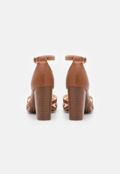 Pier One Leather - Sandales À Talons Hauts - Cognac -Pier One Boutique 6ceb597c8248494b81a8c8c0f59690f0