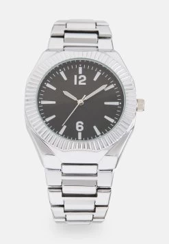 Pier One Montre - Silver- Coloured/Black