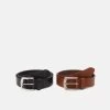 Pier One Leather 2 Pack - Ceinture - Cognac/Black 2 Pier One Leather 2 Pack - Ceinture - Cognac/Black -Pier One Boutique 7792092386d1430fbebc6bfbacb57a33