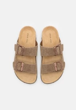Pier One Leather Unisex - Chaussons - Stone -Pier One Boutique 8a668f54d8c54cffbe49465b492ae069