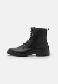 Pier One Unisex - Bottines À Lacets - Black