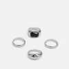 Pier One 4 Pack - Bague - Silver-Coloured -Pier One Boutique aeadc63877f447f29230d35189ec1dd8
