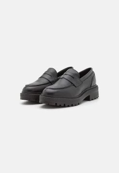 Pier One Leather - Mocassins - Black -Pier One Boutique b15a0b2ee96b4043a6d56570d50403f8