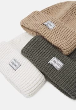 Pier One Unisex 3 Pack - Bonnet - Beige/Green/White -Pier One Boutique c78d226f097e408aa23b2914e8a56ff4