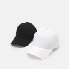 Pier One Unisex 2 Pack - Casquette - Black/White -Pier One Boutique c81afa5f2a2041ba9384bf535a217551