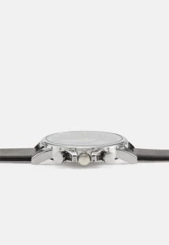 Pier One Unisex - Montre À Aiguilles - Black/Silver-Coloured -Pier One Boutique d94d6b275c5145cf9baeeb9d6ff37823