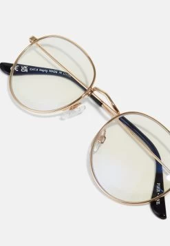 Pier One Unisex - Lunettes Anti-Lumière Bleue - Gold- Coloured -Pier One Boutique f33625ede44c4459b7dfbd3d3ec6aa31