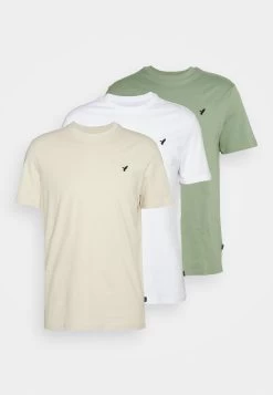 Pier One 3 Pack Unisex - T-Shirt Basique - White/Offwhite /Green -Pier One Boutique fe96b4eb79924bdb945969ca3cf26a74